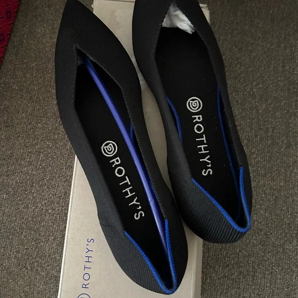 Black ROTHY’s flats. BRAND NEW SIZE 10.5 - Picture 3 of 3